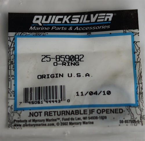 25-859082 O Ring Oil Pick Up Tube Mercury OEM