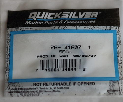 26-41607 1 Seal Oil Upper Shaft Mercury OEM