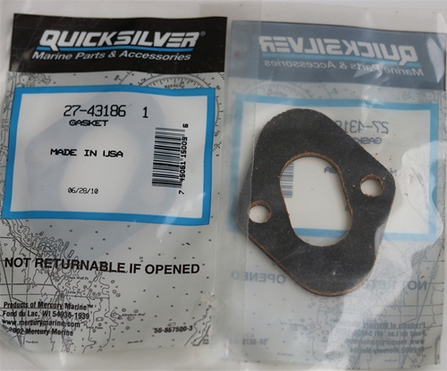 27-43186 1 Gasket Fuel Pump Mercury OEM