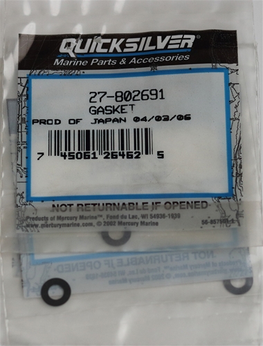 27-802691 Gasket Carb Drain Screw Mercury OEM