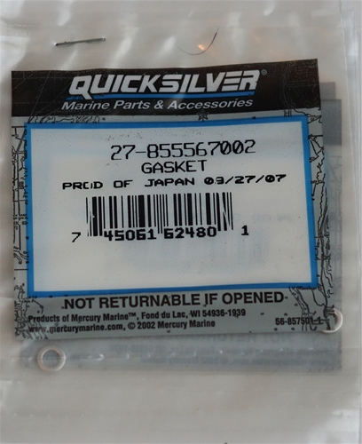 27-855567002 Drain Screw Gasket Mercury OEM
