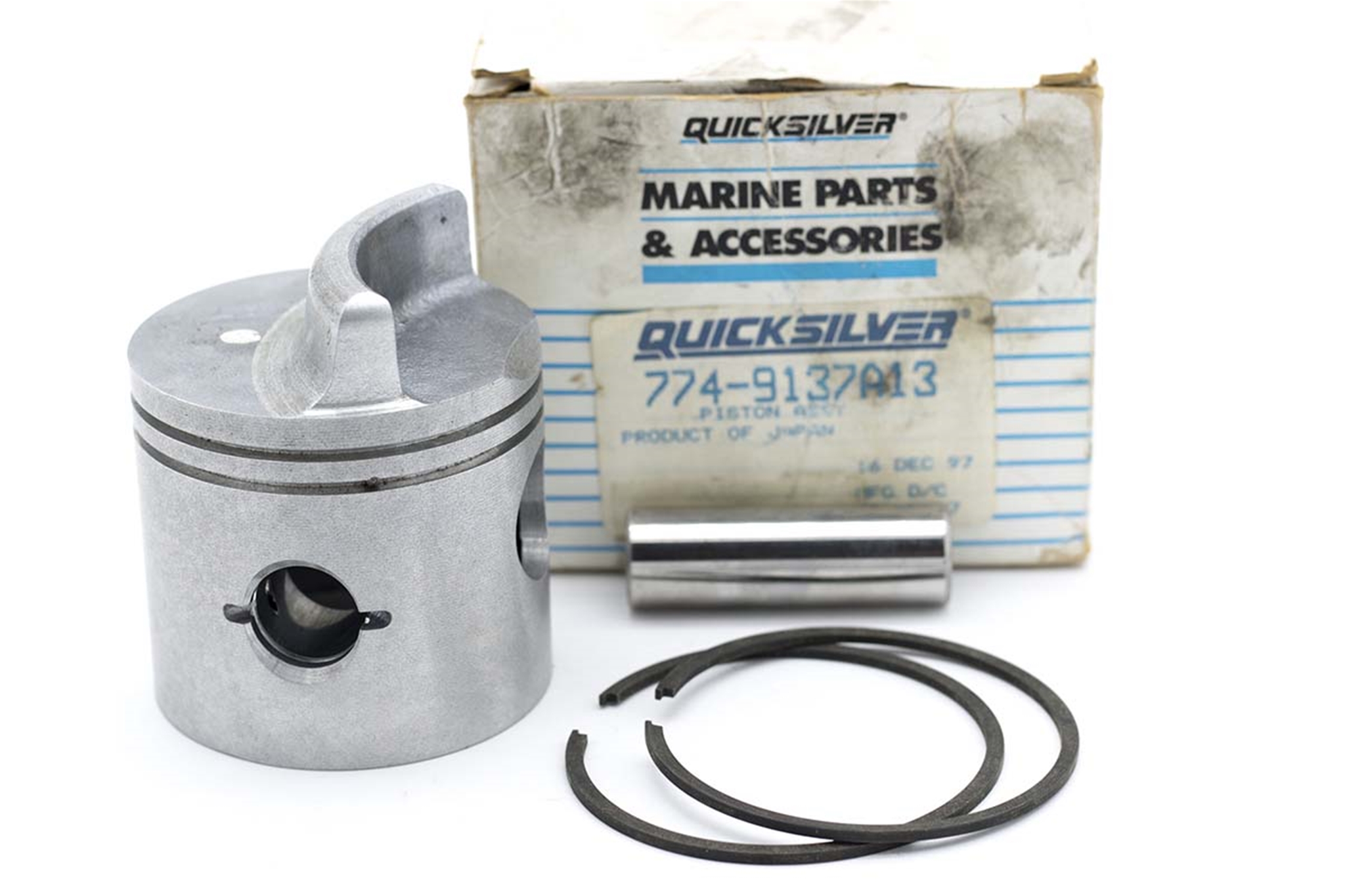 774-9137A13 Quicksilver Oem Piston Ring Assembly .015 Oversized