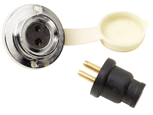 Seachoice 50-10121 Watertight Electrical Deck Connector-Chrome Plated