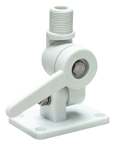 Seachoice 50-19501 VHF Antenna Ratchet Mount White Poly