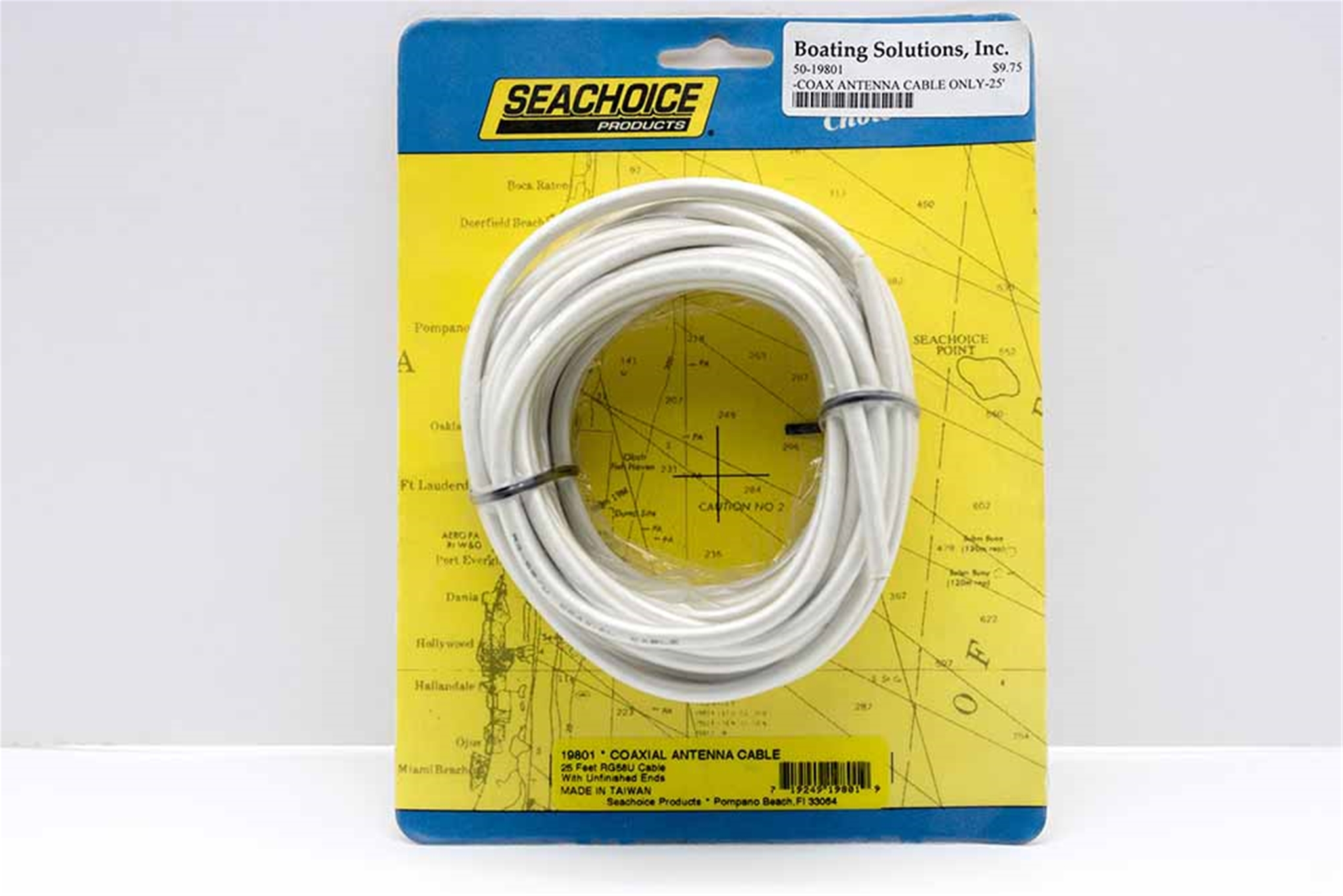 Seachoice 50-19801 Vhf Coaxial Antenna Cable Only 25 Feet