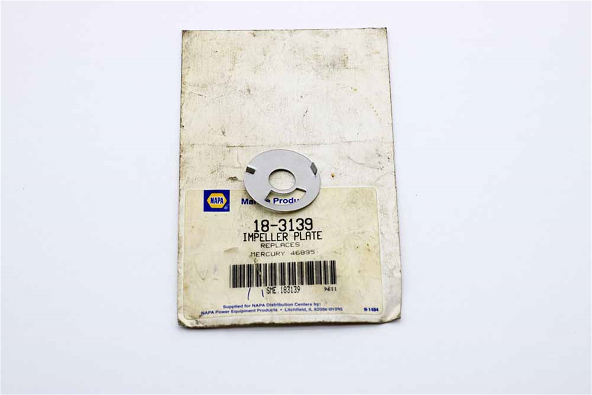 18-3139 Sierra Impeller Wareplate Replaces Mercury 46895