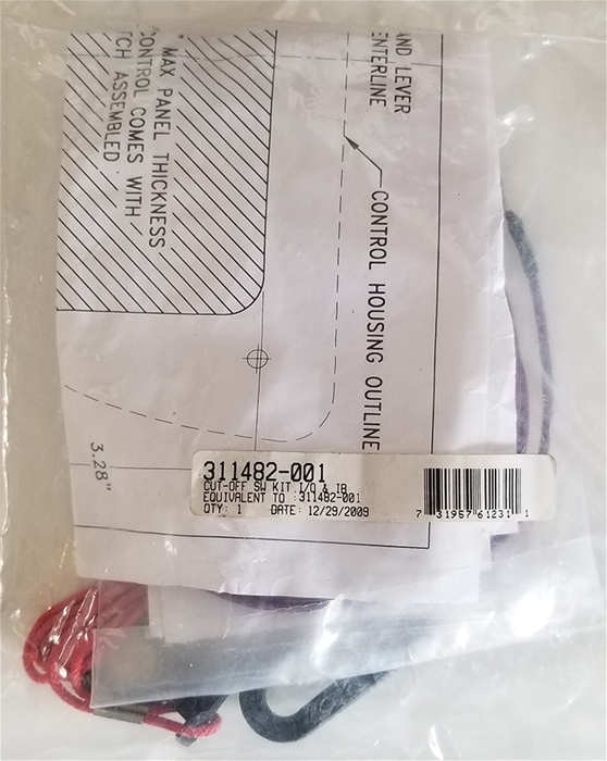311482-001 Cut off Switch Kit Mv3 Controls