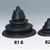 R1B 38060I Black Grommet 4.5" H x 5-1/2" W