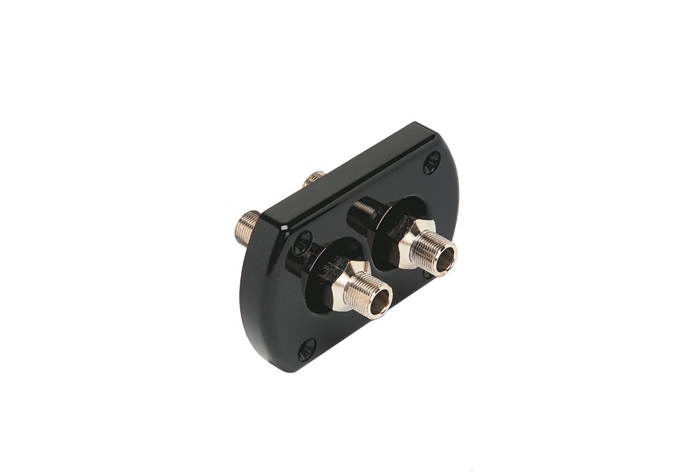 R9B Black Dual Thru-Hull Hose Kit 