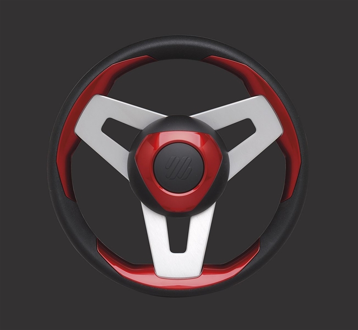 Loredan Rs 20041 D Red Poly Grip Silver Alum 13.8