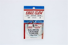 Eagle Claw Salmon Leader Barbless 580B 30 4 5 Fishing Hook