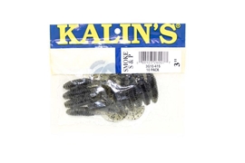 Kalins 3G10-415 Lunker Grub 3" Smoke Salt & Pepper 10 Per Pack