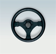 Ultraflex V45B 37920 H 3-Spoke Black Steering Wheel