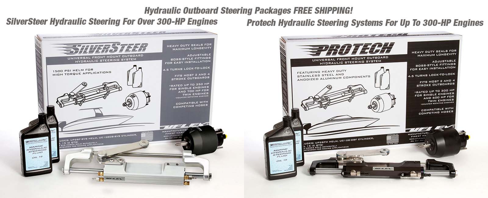 SilverSteer And Protech-1 Hydraulic Steering Systems